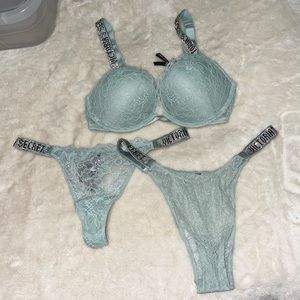 VS shine strap sexy lace lingerie